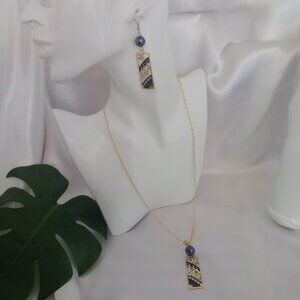 Gold Polynesian Motif Jewelry Set